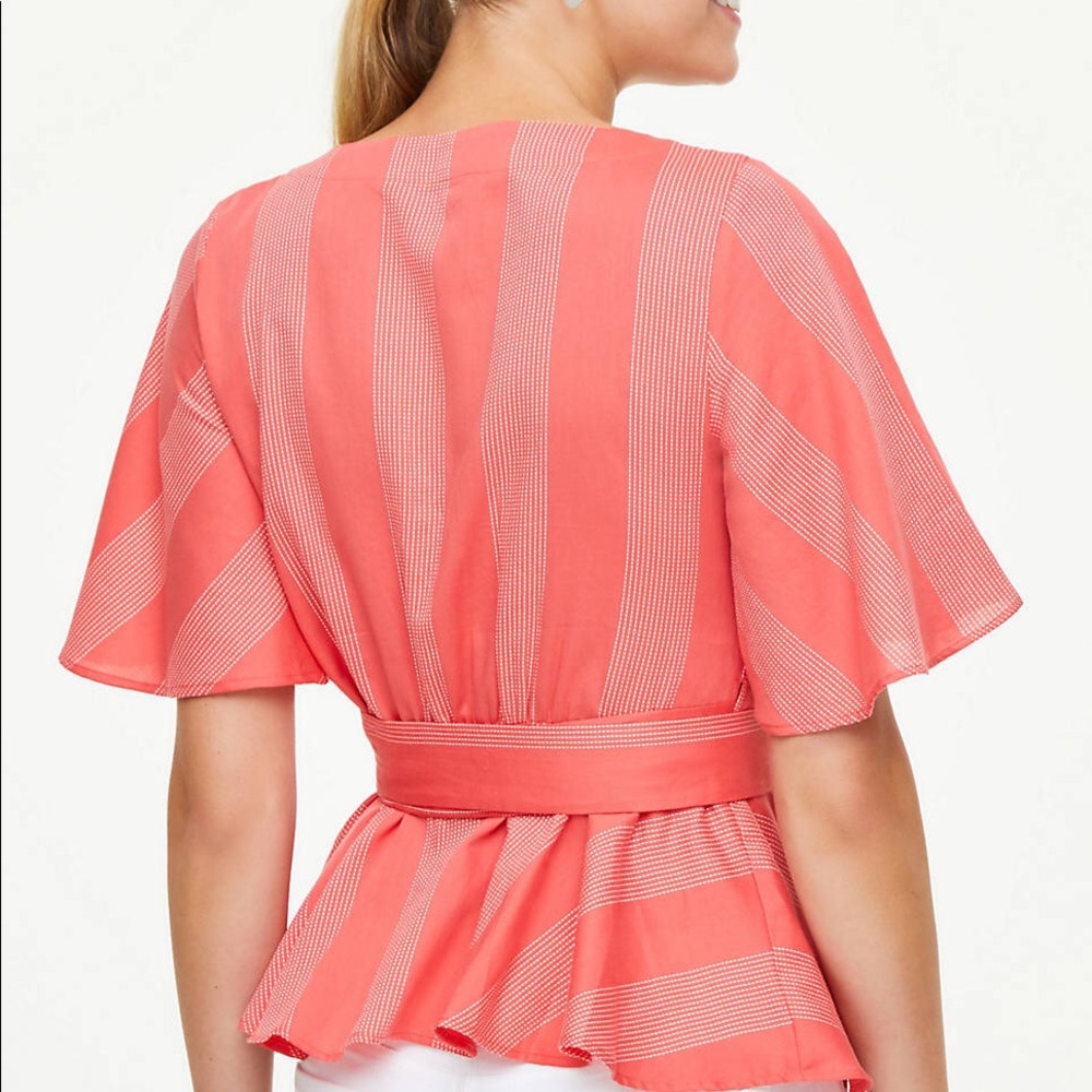 Striped wrap top - Picture 4 of 6